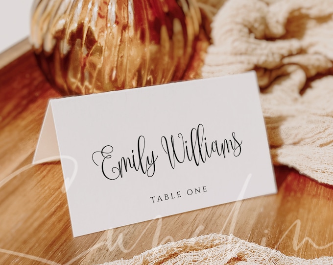 Wedding Place Cards Seating Card Wedding Guest Names Table Cards Printable Fully Editable Instant Download Wedding Seating Card Template R1