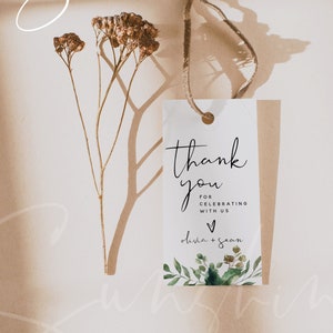 Hochzeit Danke Favor Tags Vorlage, Greenery Dankeschön Favor Tags, Printable Dankeschön Tags, Hochzeit Favor Tags, Sofort Download, G5