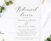 Rehearsal Dinner Invitation Template Printable Wedding Calligraphy Rehearsal Invitation INSTANT DOWNLOAD 100% Editable Rehearsal Templett F5