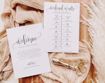 Wedding Weekend Timeline Template Rustic Wedding Timeline DIY Weekend Timeline Template Printable Editable Sign Instant Download Templett R1