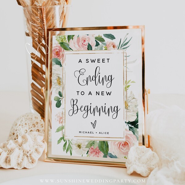 A Sweet Ending to a New Beginning Etsy