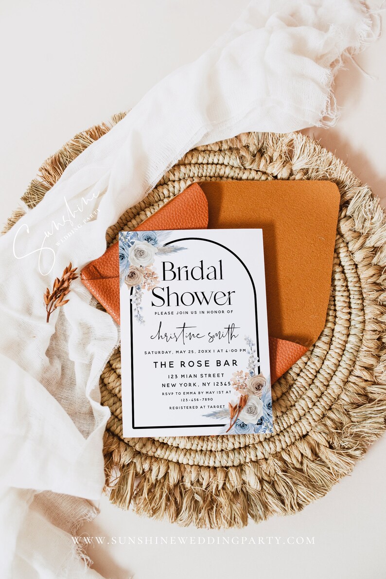 SunshineWeddingParty_Dusty_Blue_Bridal_Shower_Invite_Champagne_Arch_Template_Editable_Templett_Instant_Download_Printable_Bridal_Invite_Wedding_DIY_Cover_Photo_2