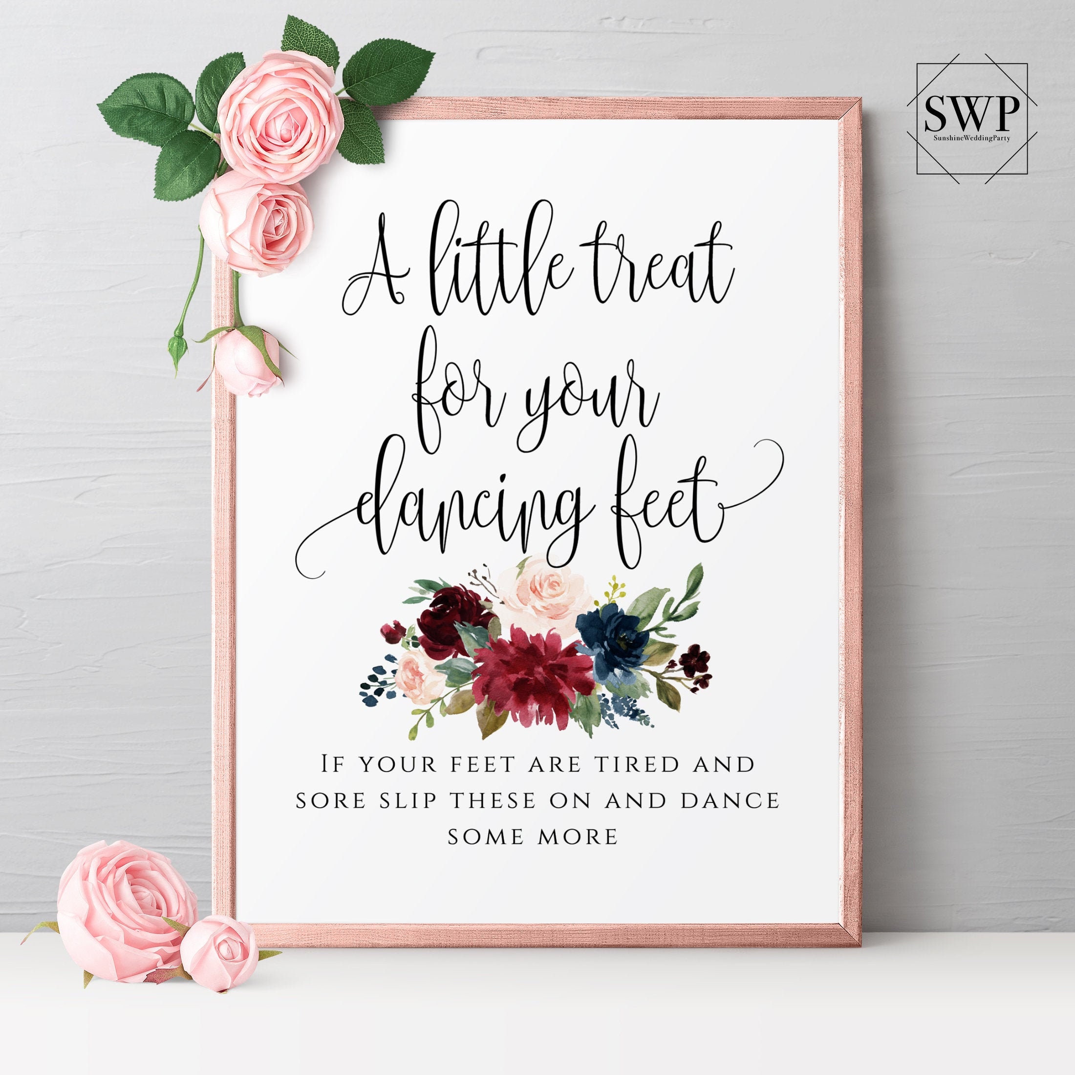 a-little-treat-for-your-dancing-feet-sign-wedding-sign-template-ceremony-sign-printable-editable