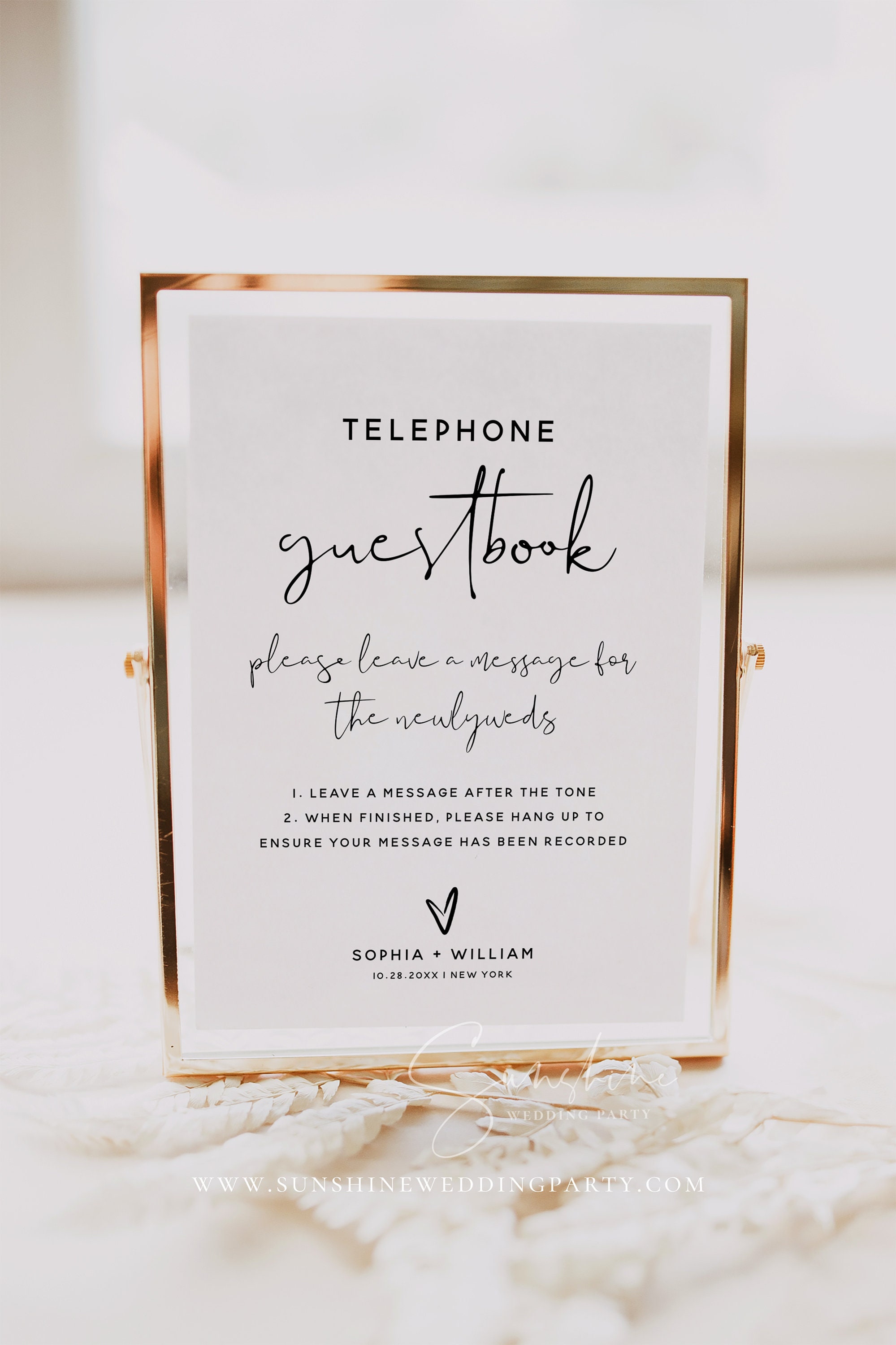 Free Printable Audio Guestbook Sign - The Audio Guestbook Co.