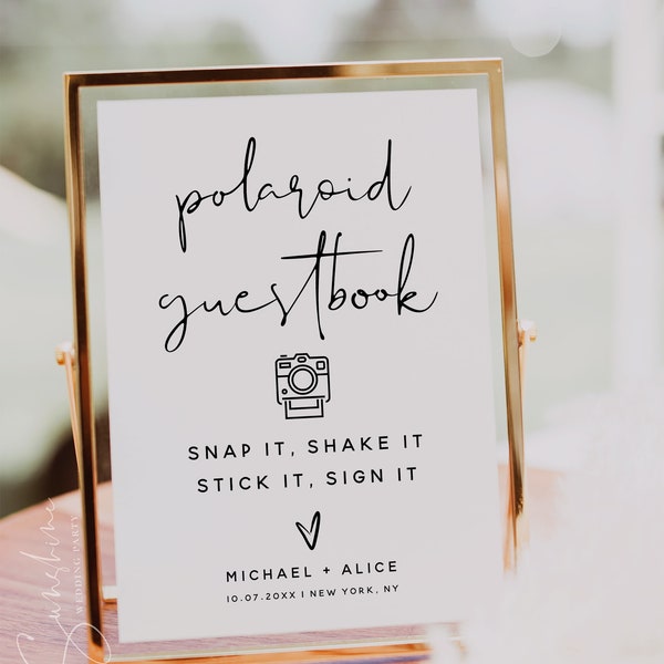Polaroid Guest Book Sign - Etsy
