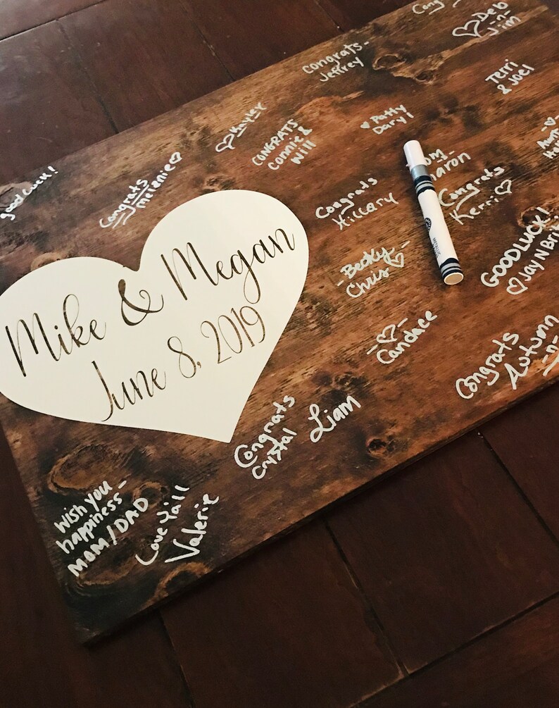 Wedding Guest Book Alternative Option Guestbook For Wedding Etsy