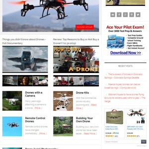 Premade WordPress Website Template: Drones Niche (Digital Download) image 2
