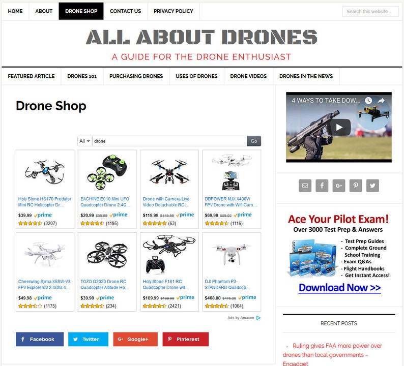 Premade WordPress Website Template: Drones Niche (Digital Download) image 4