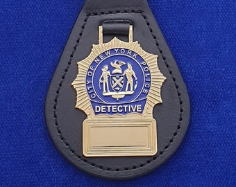 N.Y.P.D. Leather Key Ring