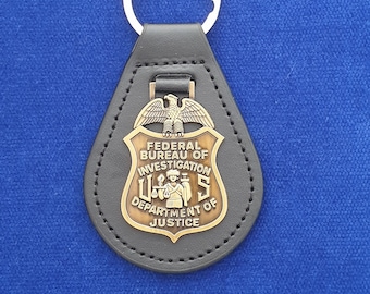FBI Special Agent Leather Key Ring