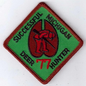1977 Michigan Sucessfull Deer Hunter Patch