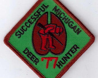 Michigan geslaagde hertenjager-patch 1977