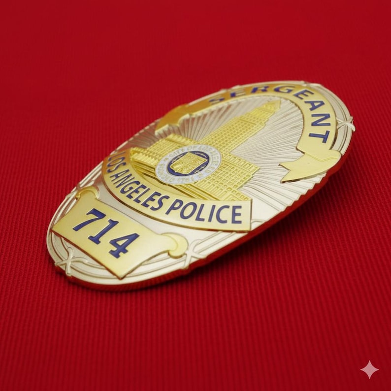 Sergeant Pin Los Angeles Police Sergeant Pin - Etsy