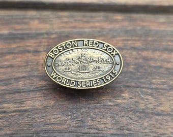 1915 Boston Red Sox World Series Baseball Press Pin