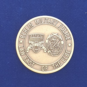 Checkpoint Charlie Challenge Coin - Berlin Military Police