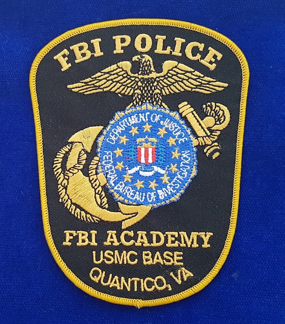Fbi Academy Police Patch Usmc Base Quantico Etsy - fbi training base roblox