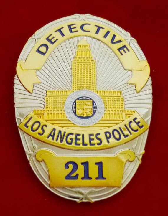 Lapd Detektiv Abzeichen Film Prop Etsy