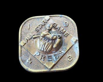 1943 Philadelphia All Star Game Shibe Park Baseball Press Pin