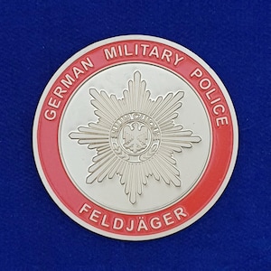 German Military Police  Challenge Coin Response Unit Feldjäger