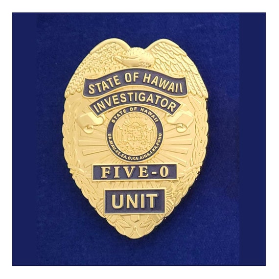 最終値下！ハワイ州 HAWAII FIVE-O UNIT ポリスバッジ【カード付 最終値下！ハワイ州 HAWAII FIVE-O UNIT ポリスバッジ【カード付