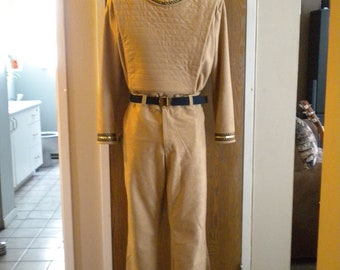 Warrior Inspiration uniform classic, color tan, tunic, pants, patch, trims only.