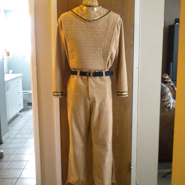 Warrior Inspiration uniform classic, color tan, tunic, pants, patch, trims only.