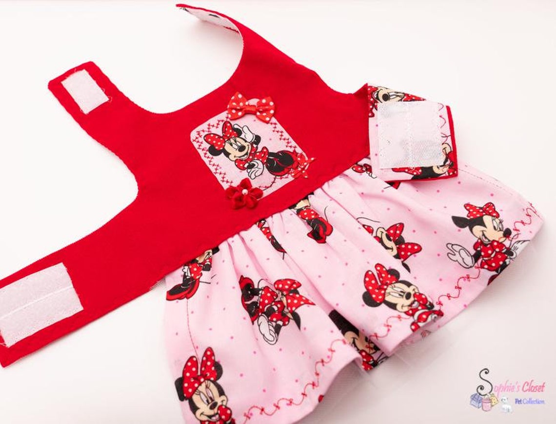 Minnie Mouse Dog Dress XXSXSSML..Disney Pet Dress Pet Etsy