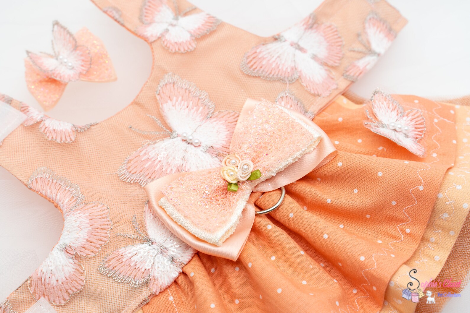 Fall Pet Harness Dress for Dogs Wedding Dog Dress Puppy Etsy