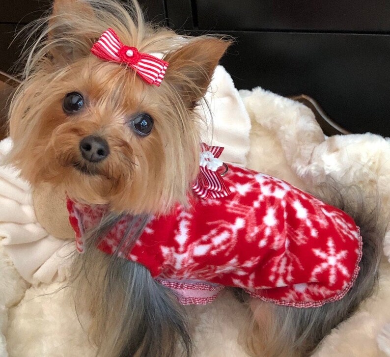 Christmas Dog Coat XS S M.... Coat for Pets Doggie Etsy