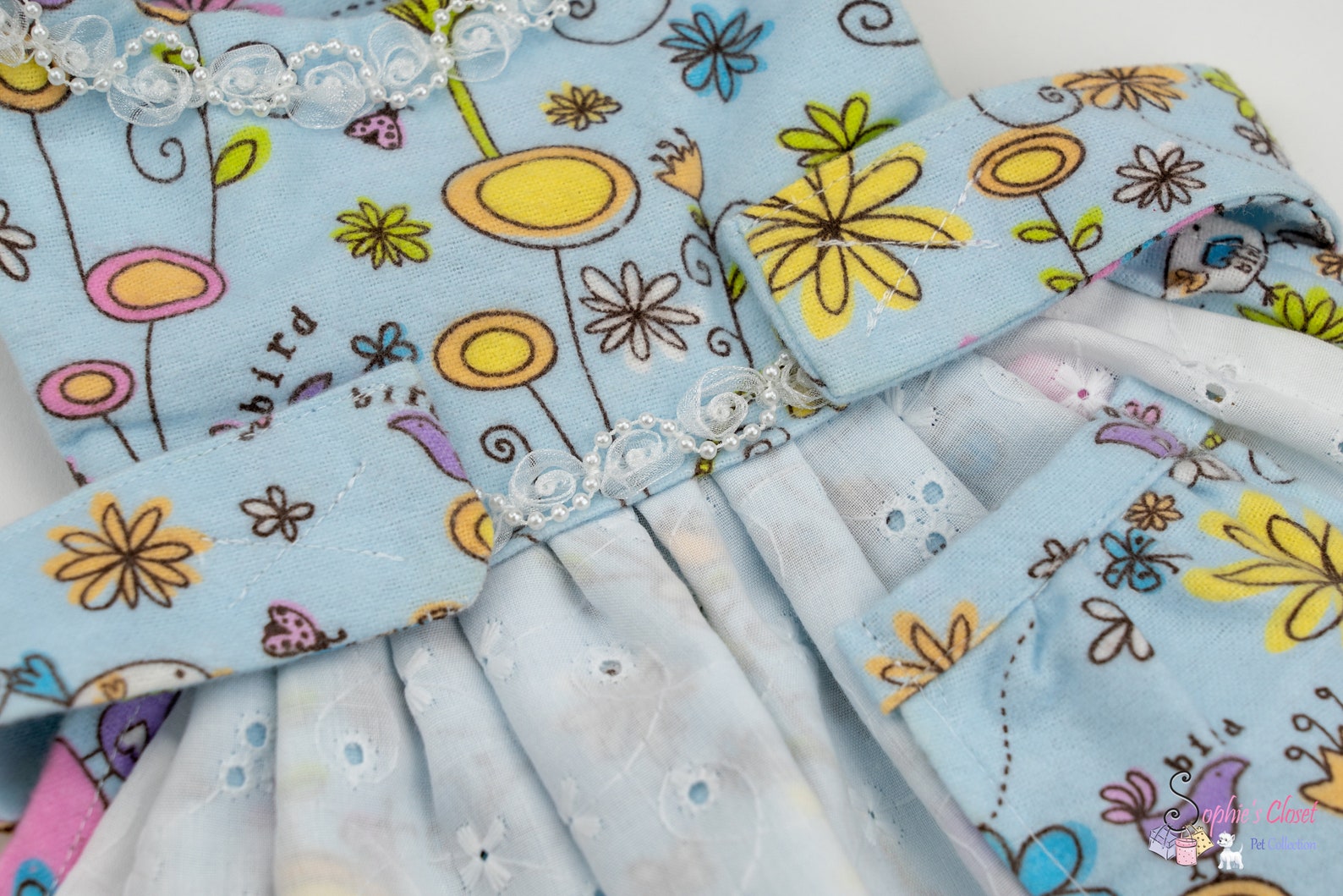 Adorable Baby Blue Dog Dress S M L Light Blue Dress Pet Etsy