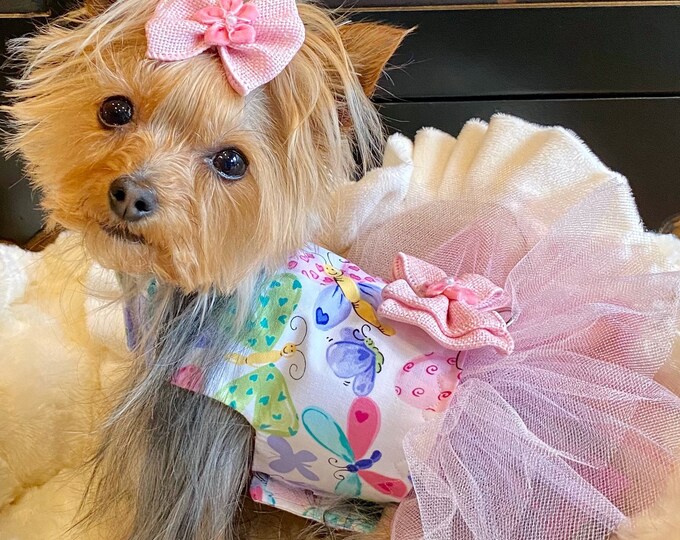 Happy Butterflies Harness, Pet Harnesses, Custom Harness for Pets