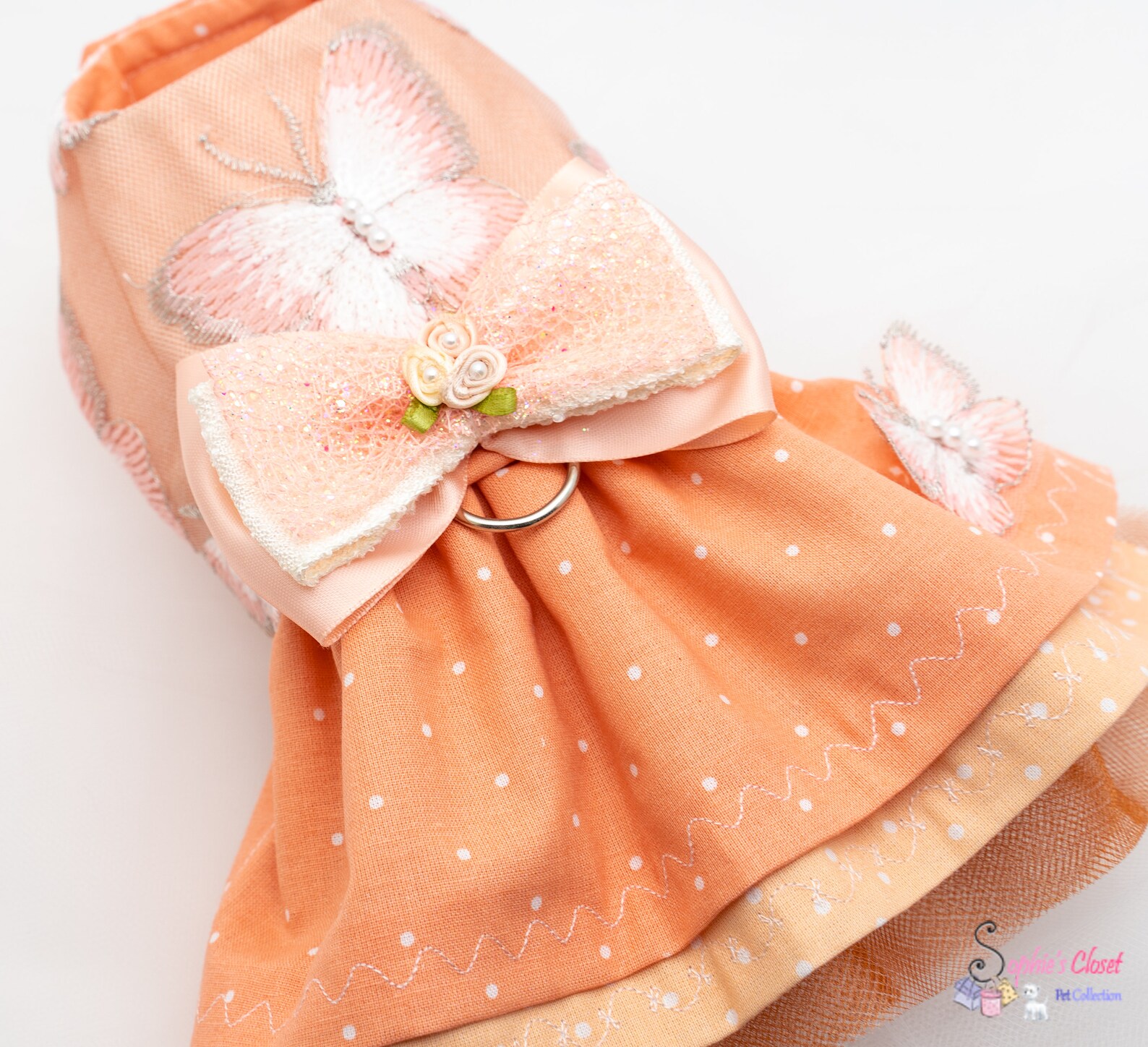 Fall Pet Harness Dress for Dogs Wedding Dog Dress Puppy Etsy