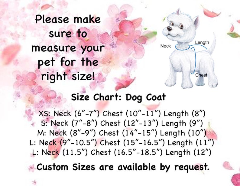 Fall Dog Coat XS Pet Coat, Fall Dog Harness, Pet Clothes, Dog Clothing