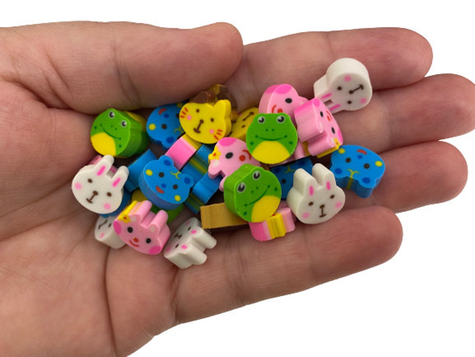 Pack of 30 Mini Animal Erasers for Kids Miniature Desk Pet Etsy
