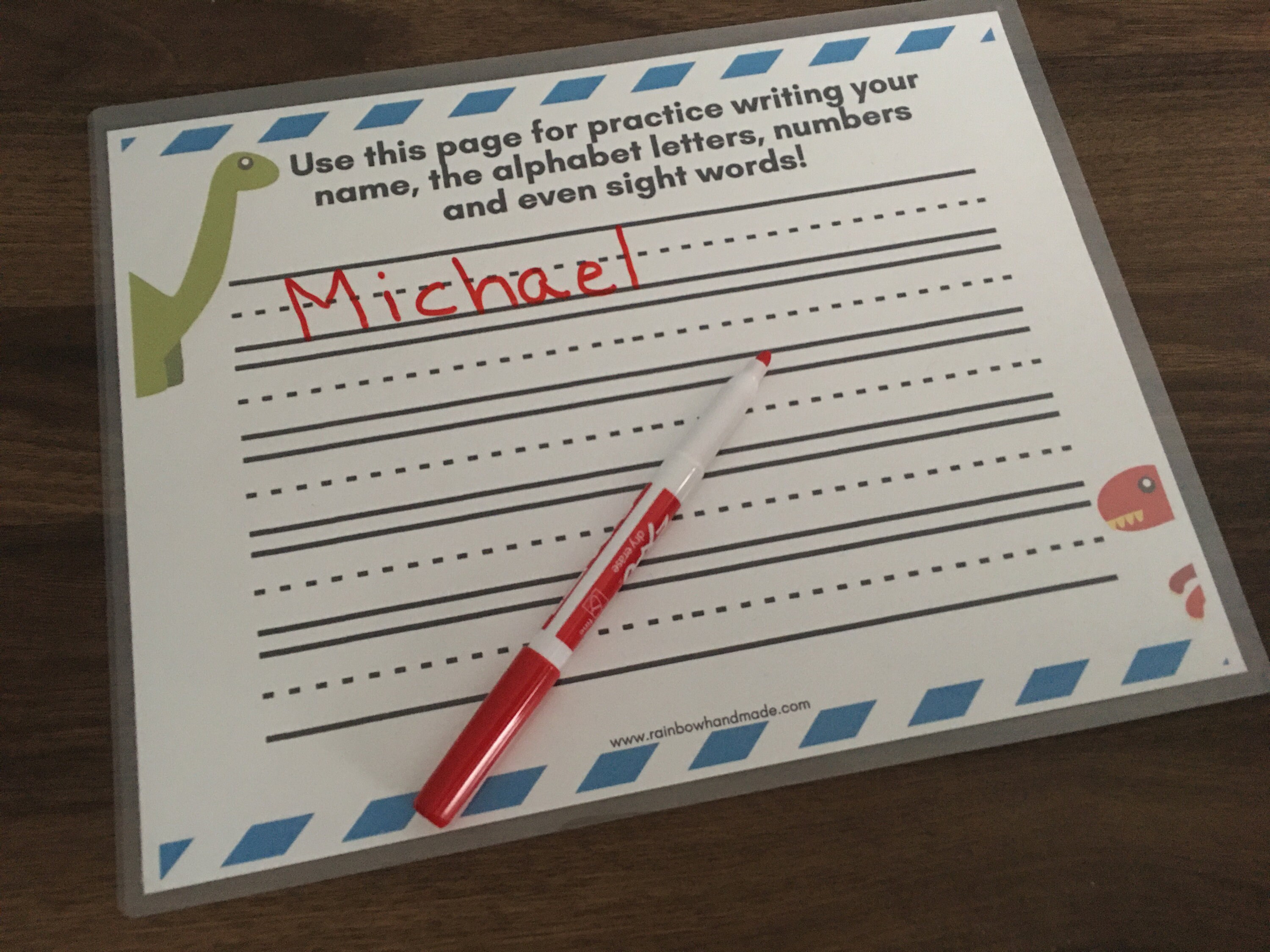 Dinosaur Tracing Worksheets Set PDF Preschool Printables | Etsy