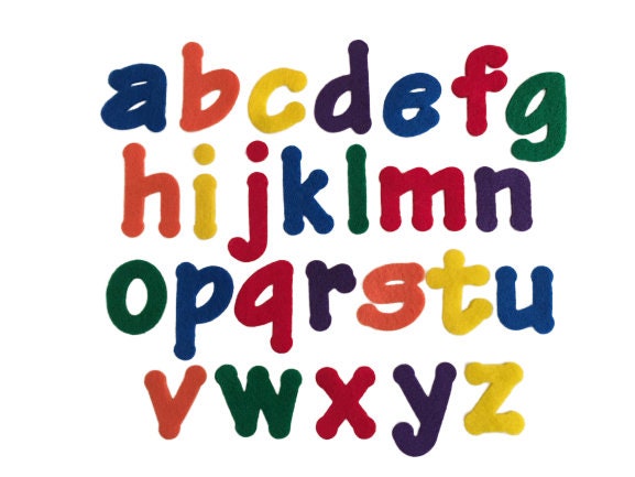 Felt Alphabet Letters, 2 Inch Lowercase Letters Choose Your Colors Felt Cut  Outs, Sewing Applique, Craft Supplies 