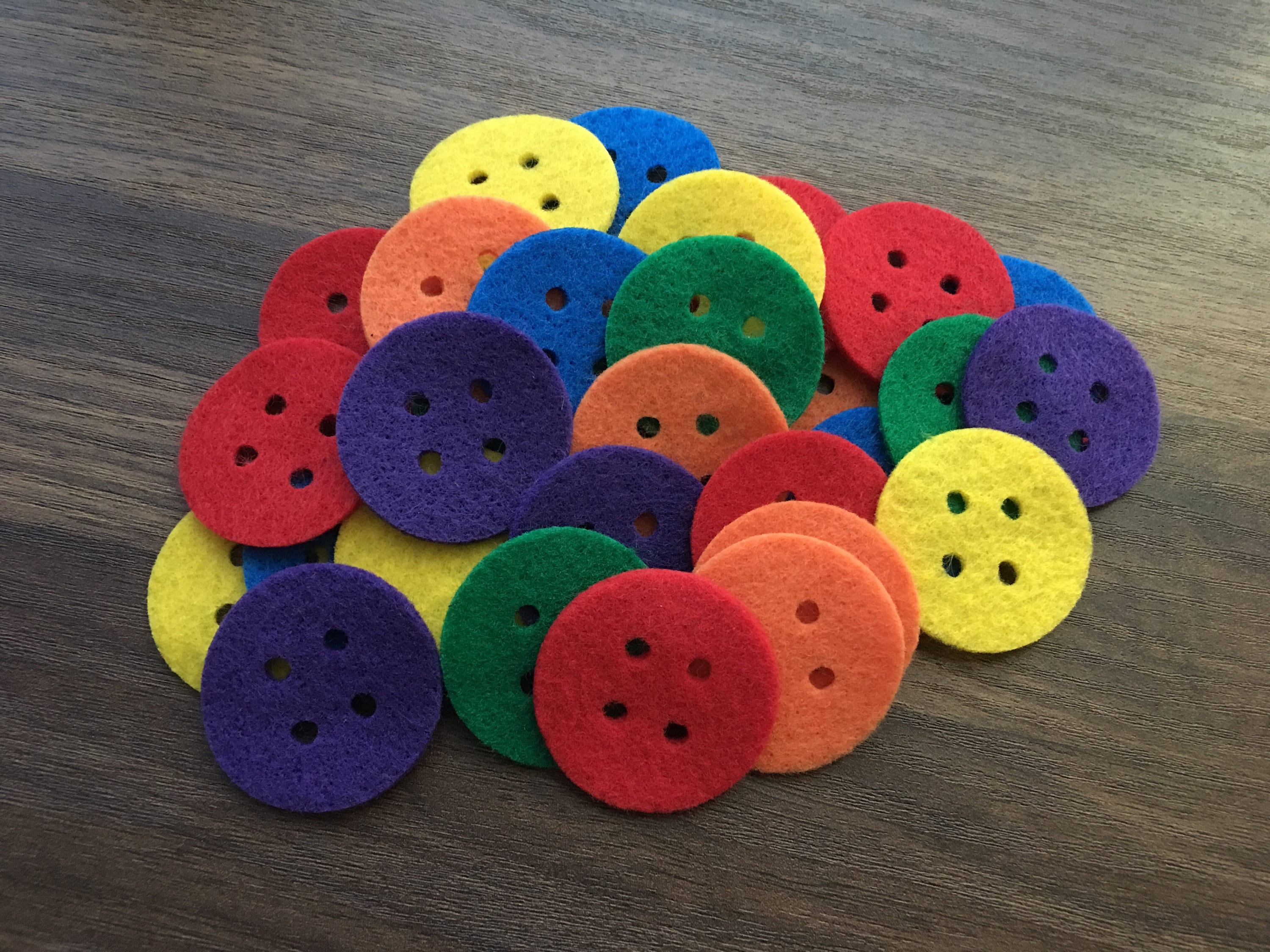 Felt Buttons, 1.5 Inch, Buttons for Crafts Projects, Please Choose the  Colors and Quantities That You Need 