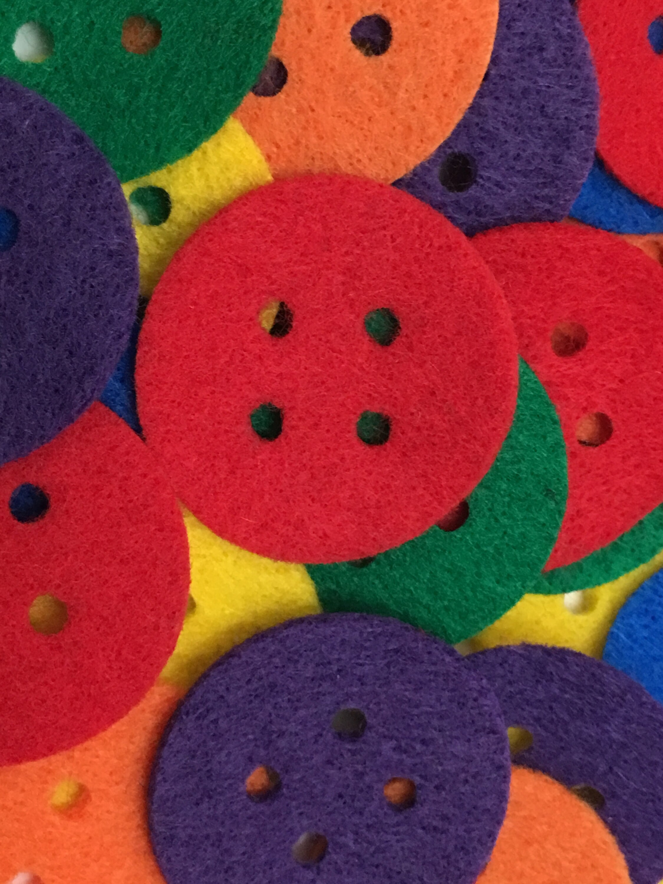 Felt Buttons 1.5 Inch Colorful Buttons for Sewing and Etsy