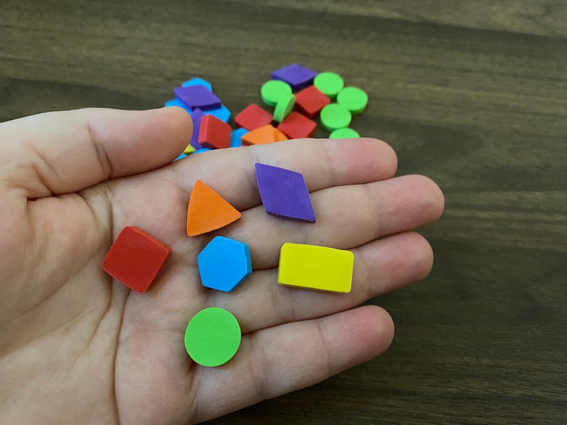 Pack of 60 Mini Geometric Shapes Eraser for Kids Mini Erasers Etsy