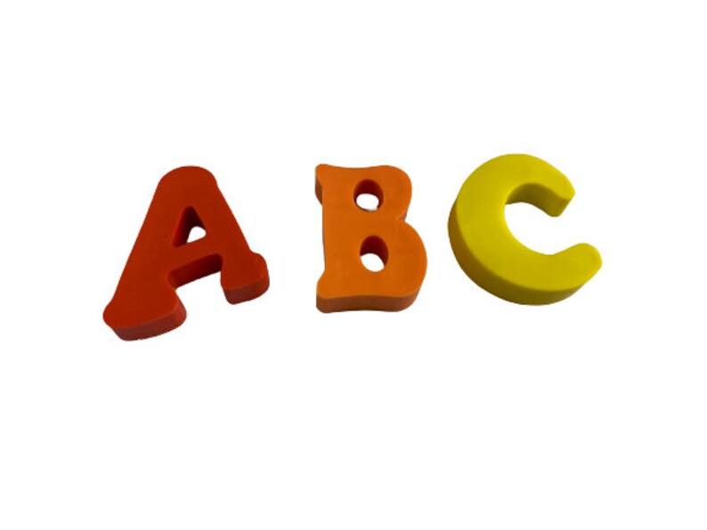 Mini Alphabet Letters Erasers for Kids Preschool ABC Learning Etsy