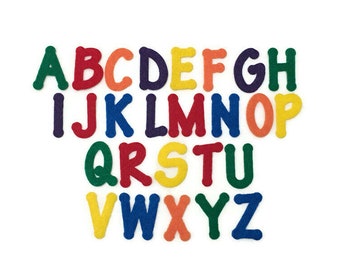 Felt Alphabet Letters, Set of 26 Capital Letters, A to Z , 2 inch, Letters for Felt Board, Preschool Letter Games, Early Learning Resources