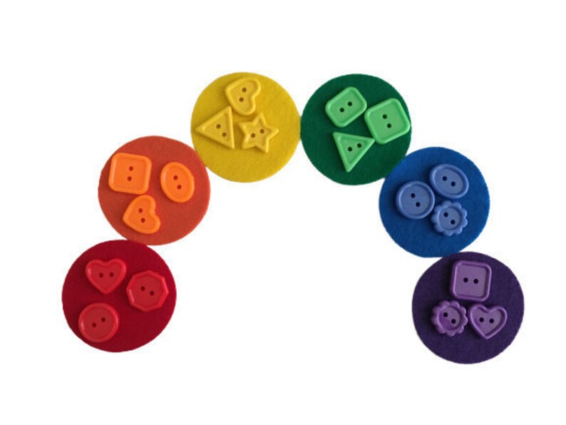 Preschool Color Sorting & Lacing Button Activity Button - Etsy