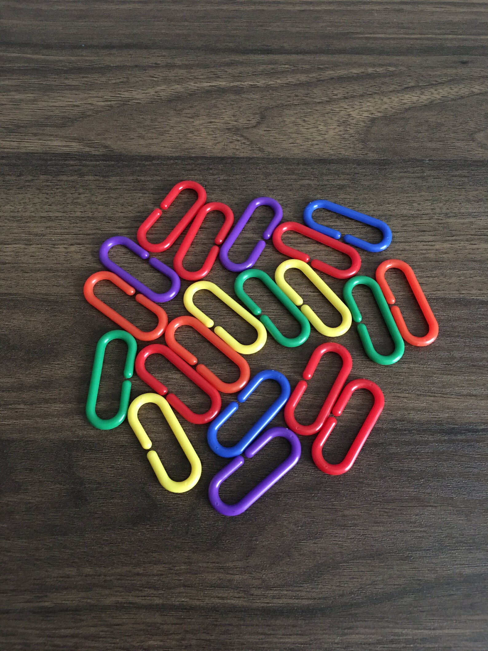 Math Pattern Cards With Linking Chains Printable Activities Etsy