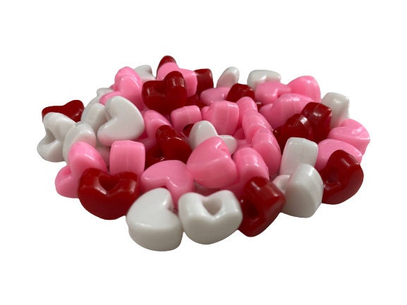 Pony Beads Heart Shape - Beads and Findings - Fun Craft Activities - The  Craft Shop, Inc.