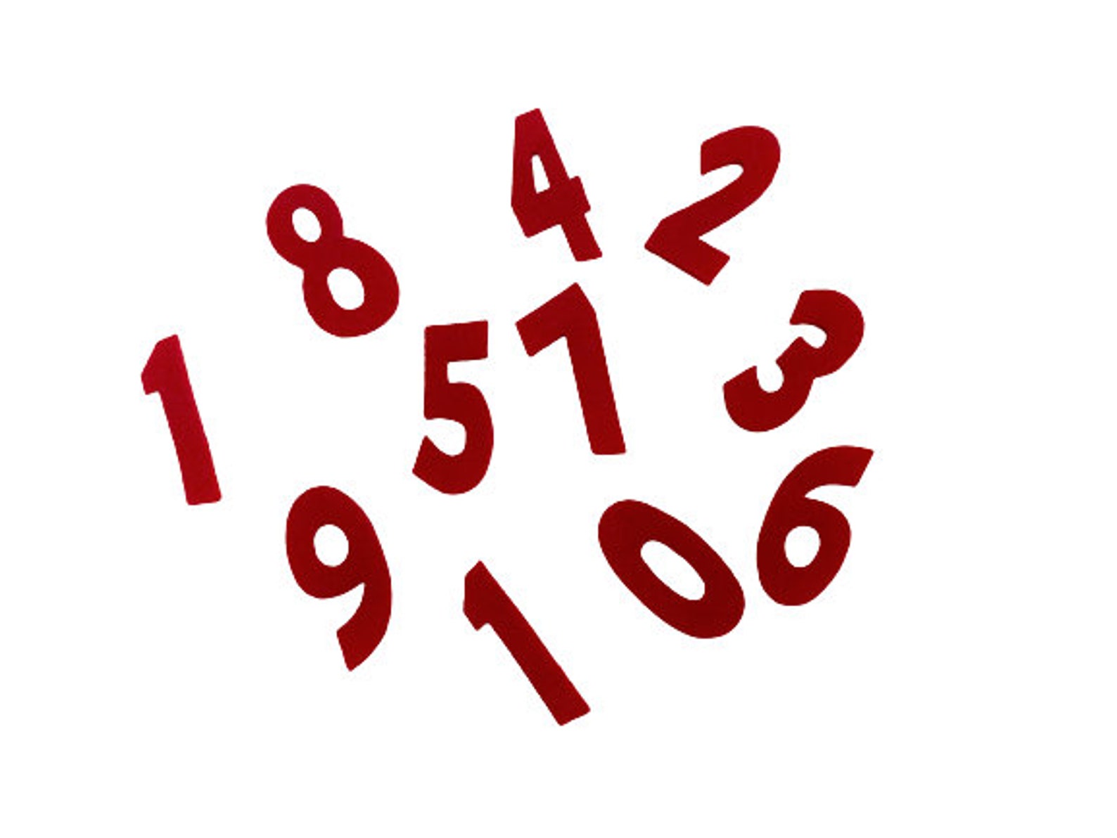 Felt Number Set 1 10 2 Inch Felt Board Numbers Numerals Etsy