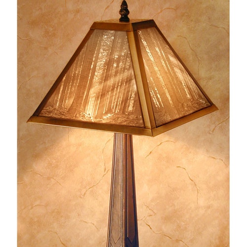 Craftsman Style Wood Lamp Etsy