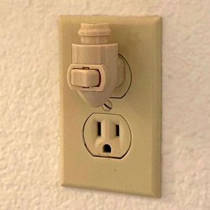 Night Light Plug Only - With On-off Switch, Replacement Plug Ivory ...