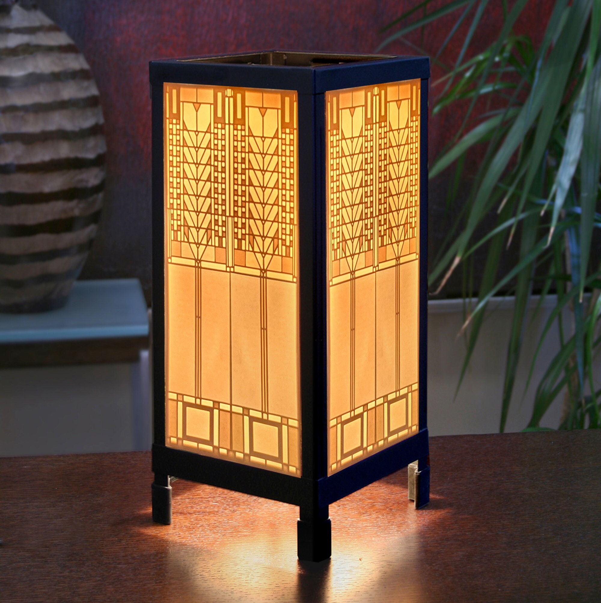 Mission prairie Style Porcelain Luminaire Accent Lamp Etsy Finland