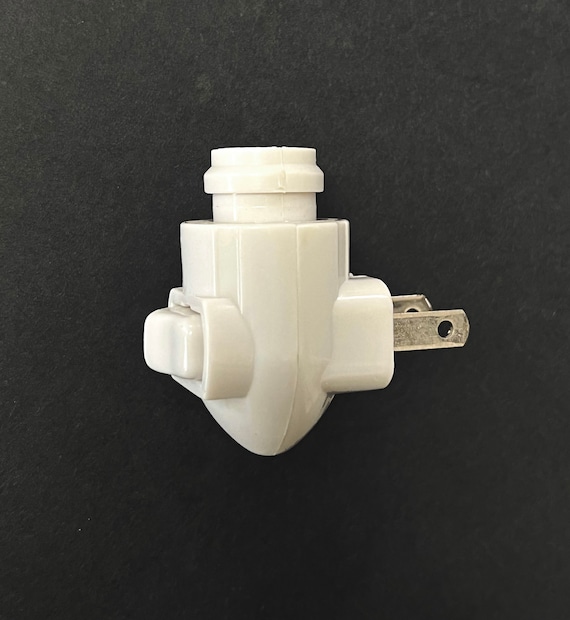 Night Light Plug Only - with on-off switch, replacement plug, white color