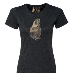 Women's Prairie Dog T Shirt, 10% Donated to Animal Causes, Wildlife T-Shirt, Prairie Dog Tee, Animal Gift